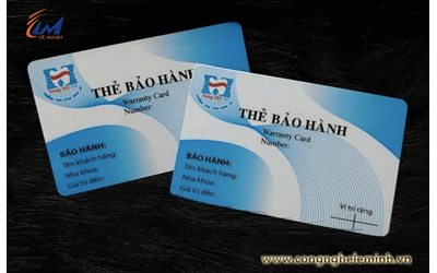 In Thẻ Bảo Hành bằng nhựa