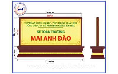 LÀM BẢNG TÊN ĐỂ BÀN