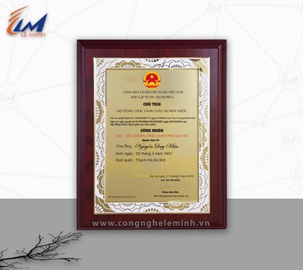 BẢNG VINH DANH NHÂN VIÊN HIỆN ĐẠI