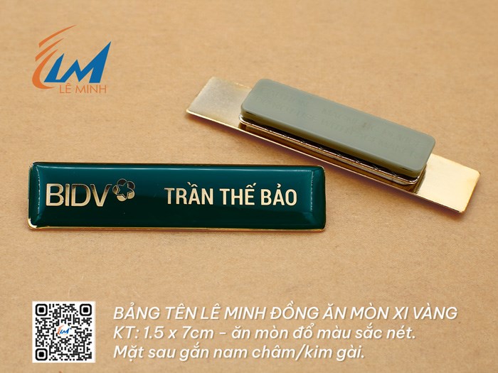 BẢNG TÊN ĐỒNG ĂN MÒN XI VÀNG