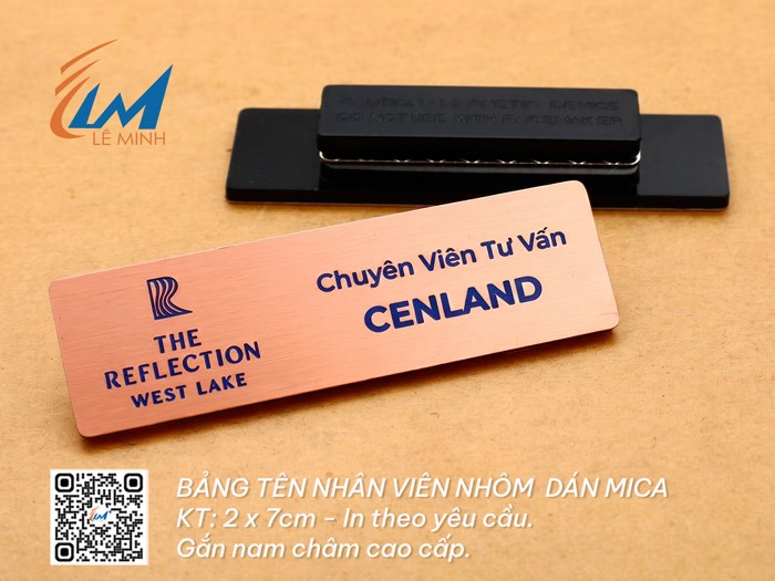BẢNG TÊN NHÔM IN NHIỆT DÁN MICA