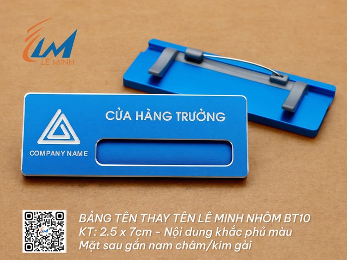 BẢNG TÊN THAY TÊN BT10/10A KHẮC ĐỔ MÀU