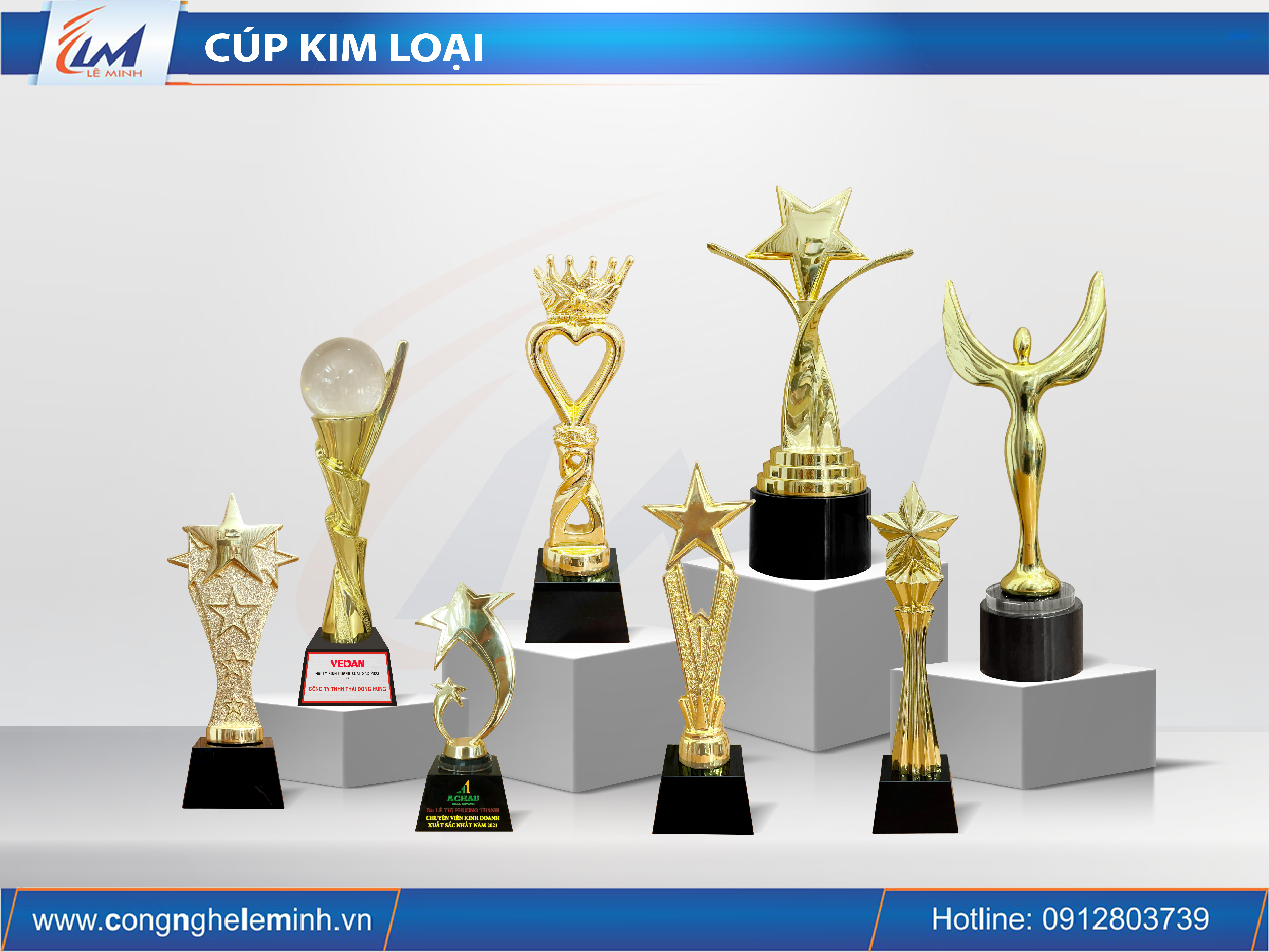 Cúp Kim Loại Thể Thao – Mẫu Đẹp Cho Giải Đấu Và Sự Kiện Thi Đấu