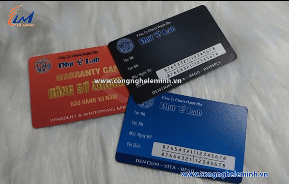 In Thẻ Bảo Hành bằng nhựa