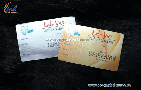 In Thẻ Bảo Hành bằng nhựa