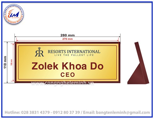 LÀM BẢNG TÊN ĐỂ BÀN