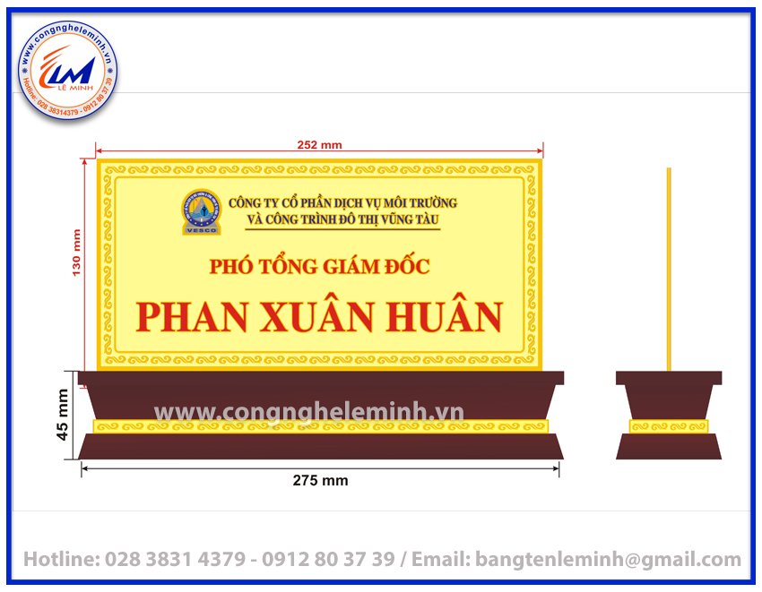 LÀM BẢNG TÊN ĐỂ BÀN