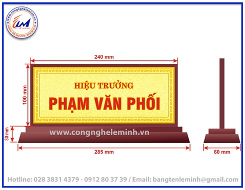 LÀM BẢNG TÊN ĐỂ BÀN