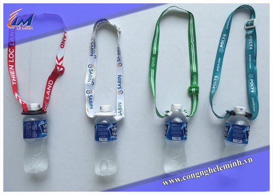 In dây đeo thẻ nhân viên chất liệu Satin