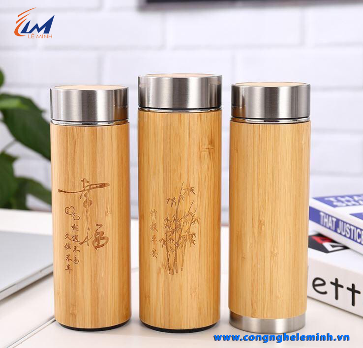BÌNH GIỮ NHIỆT BẰNG TRE