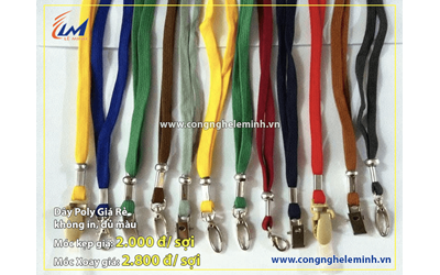 Dây đeo thẻ giá rẻ không in