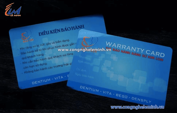 In Thẻ Bảo Hành bằng nhựa