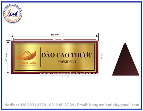 LÀM BẢNG TÊN ĐỂ BÀN