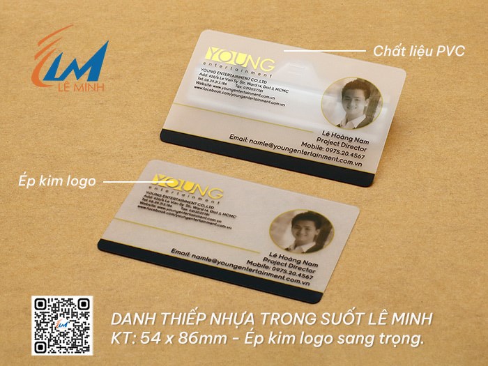 IN DANH THIẾP NHỰA TRONG SUỐT