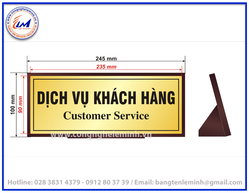 LÀM BẢNG TÊN ĐỂ BÀN