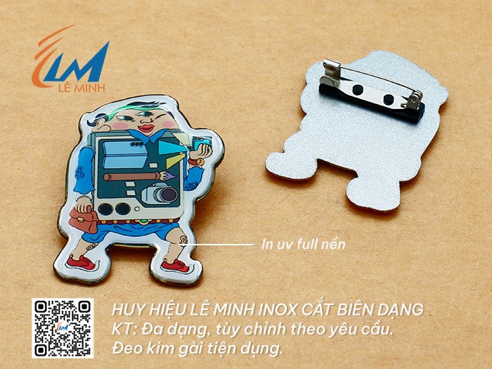 HUY HIỆU INOX TÙY CHỈNH THEO YÊU CẦU