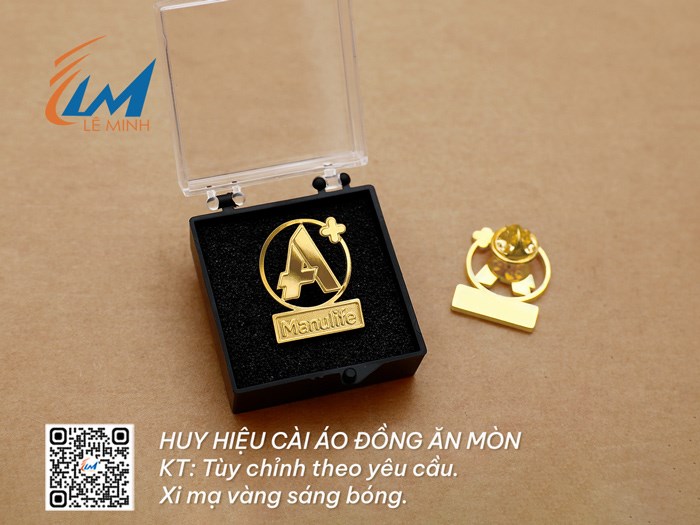 HUY HIỆU MẠ VÀNG CÀI ÁO