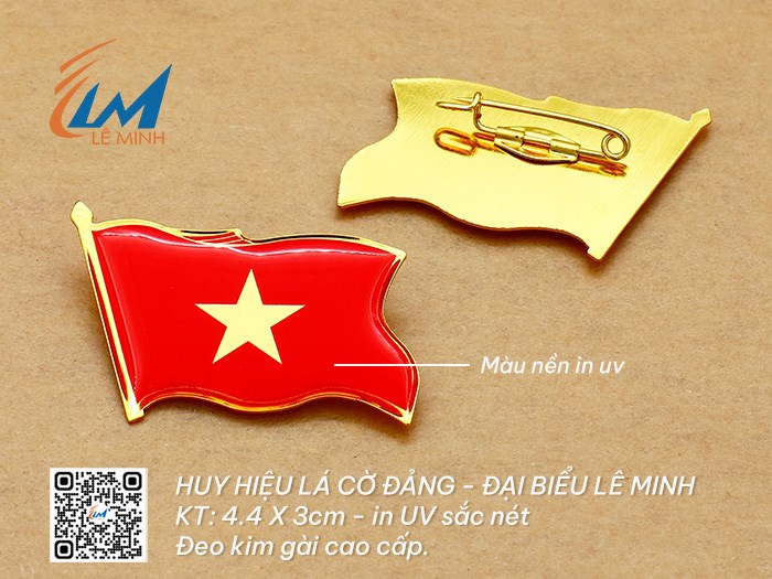 Huy hiệu lá cờ Đảng - Đại biểu 